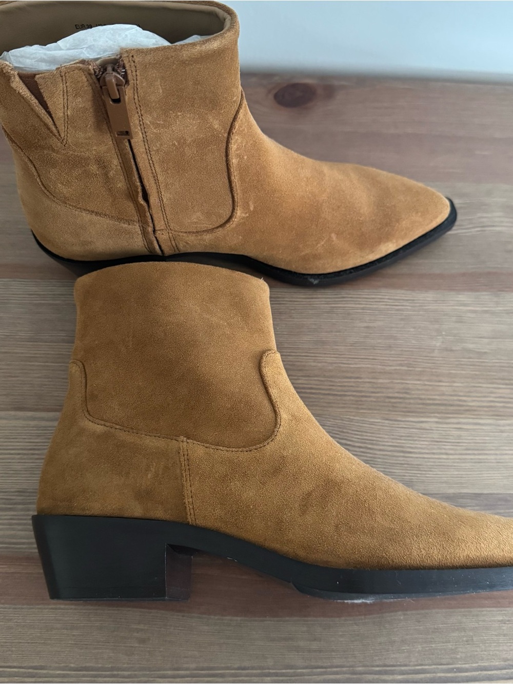 & Other Stories Point-Toe Leather Ankle Boots US8 - Picture 6 of 6